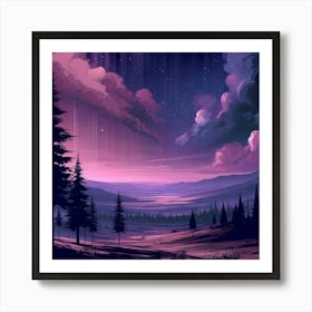 Landscape Wallpaper 5 Art Print