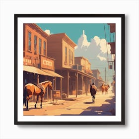 Western Town 5 Art Print