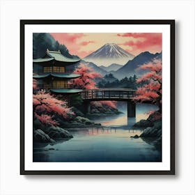 Japanese Bridge 2 Art Print