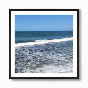 Ocean Waves On The Beach Art Print