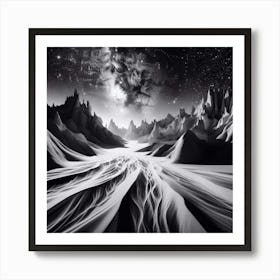 'Alien Landscape' 1 Art Print