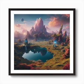 Planet In Space Art Print