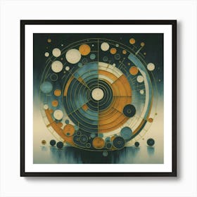 Visually captivating simple geometric artwork, 6 Art Print