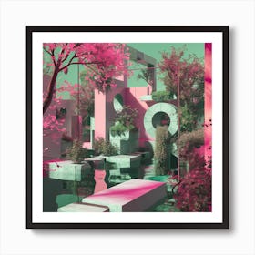 Pink Garden Affiche