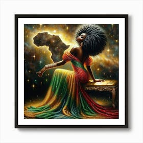 African Woman Art Print