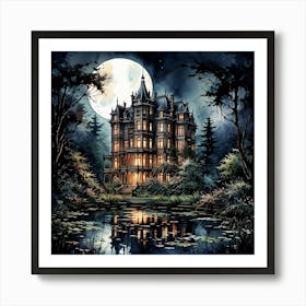 Haunted House Art Print