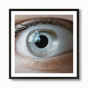 Close Up Of A Human Eye Art Print