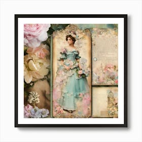 Shabbychicdreamymistpasteljunkjournalsshabb1 Art Print