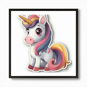 Unicorn Sticker 48 Art Print