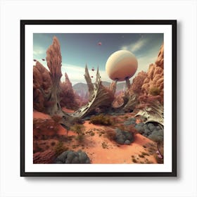 Alien Landscape 1 Art Print