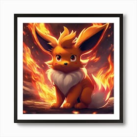 Pokemon Eevee 14 Art Print