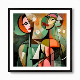 Two Women 2 Art Print