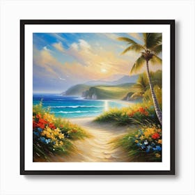 Beach Path Art Print