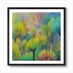 Pastel Nature 1 Art Print