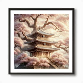 Asian Pagoda 1 Art Print