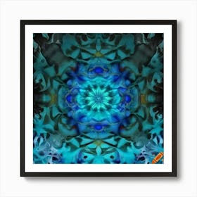 Blue Mandala Art Print