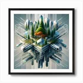 Futuristic Cityscape 16 Art Print