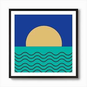 Sunset Over The Ocean 11 Art Print
