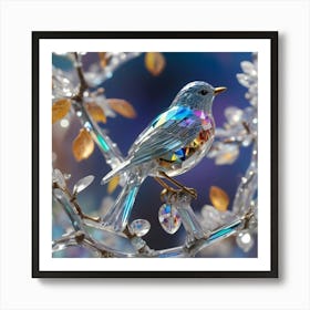 Albedobase Xl Highly Detailed Shot Of An Iridescence Crystal 0 (3) Art Print