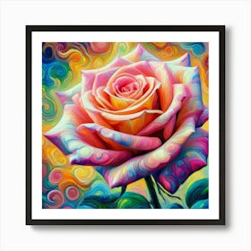 Rose Painting Art Print