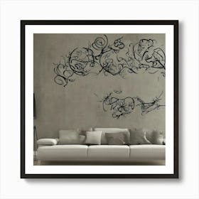 Floral Wall Decal 6 Art Print