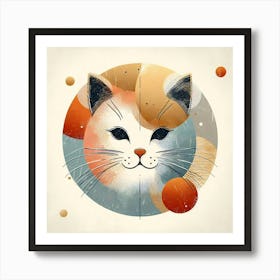 Creative Feline Cat Artwork 54 Art Print