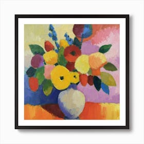 Vibrant Oil Painting 13 Art Print