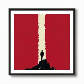 Man On Top Of The Mountain Poster