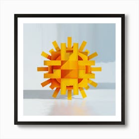 Abstract Sun Art Print