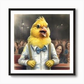 Chicken Judge Art Print