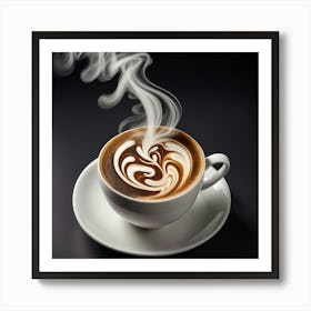 Coffee Cup With Steam 17 Art Print