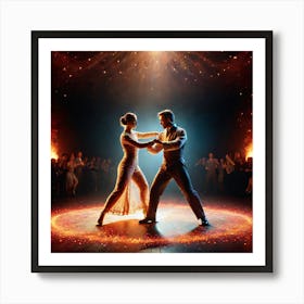 Tango Dancers 4 Art Print