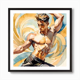 Dancer In Motion 1 Art Print