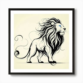 Lion Tattoo Art Print