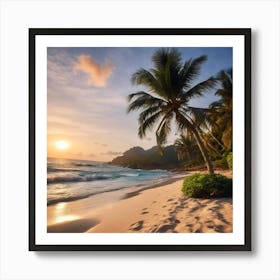 Sunset On The Beach 5 Art Print