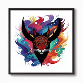 Wolf goat Art Print