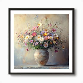 Flowers In A Vase 16 Art Print