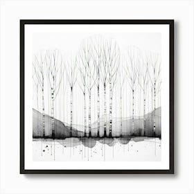 Birch Trees Art Print