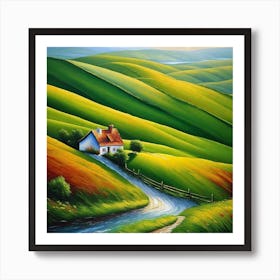 House In The Countryside 1 Art Print