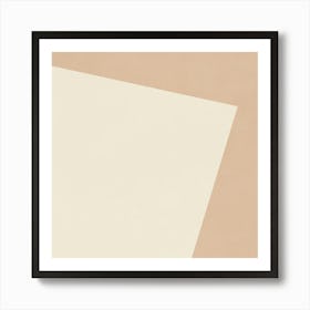 Minimalist Abstract Geometries - Nude 01 Art Print