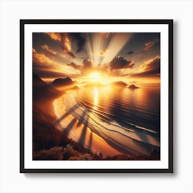 Sun and sea 3 Art Print