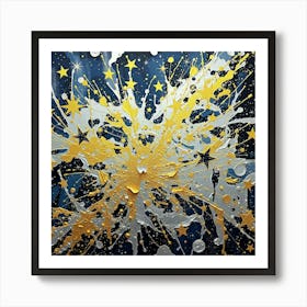 Splatter Painting Art Print