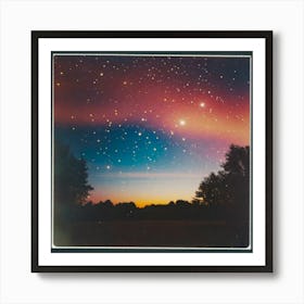 Colorful sky outdoors Art Print