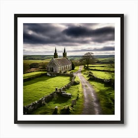 Church In The Countryside 4 Art Print