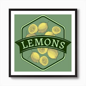 Lemons Logo Poster