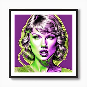 Taylor Swift Pop Star Art Print