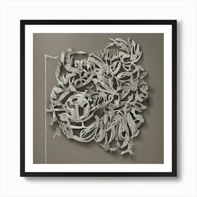 'Paper Sculpture' 1 Art Print