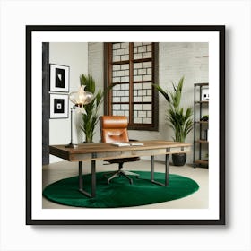 Office Desk Art Print