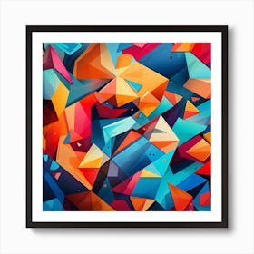 Abstract Geometric Pattern Art Print