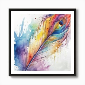 Peacock Feather Art Print